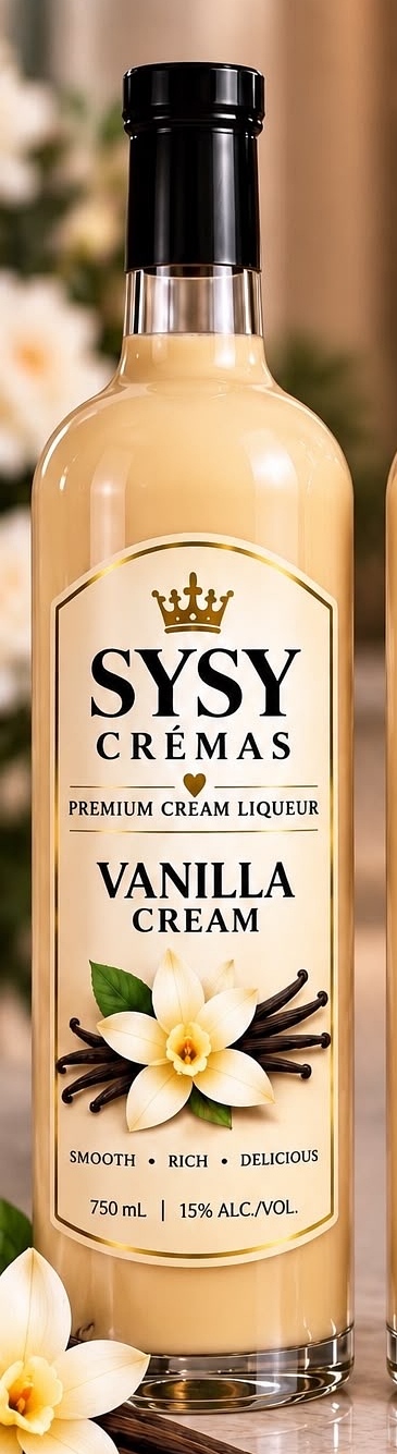 Vanilla Cream SYSY CRÉMAS bottle